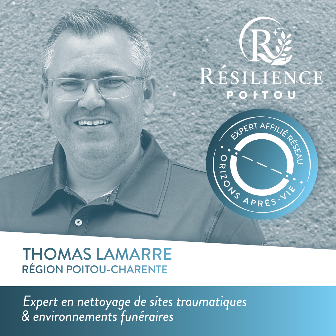 Thomas Lamarre, dirigeant de RÉSILIENCE POITOU, agence ORIZONS Après-vie en Poitou-Charentes (La Rochelle, Poitiers, Niort)