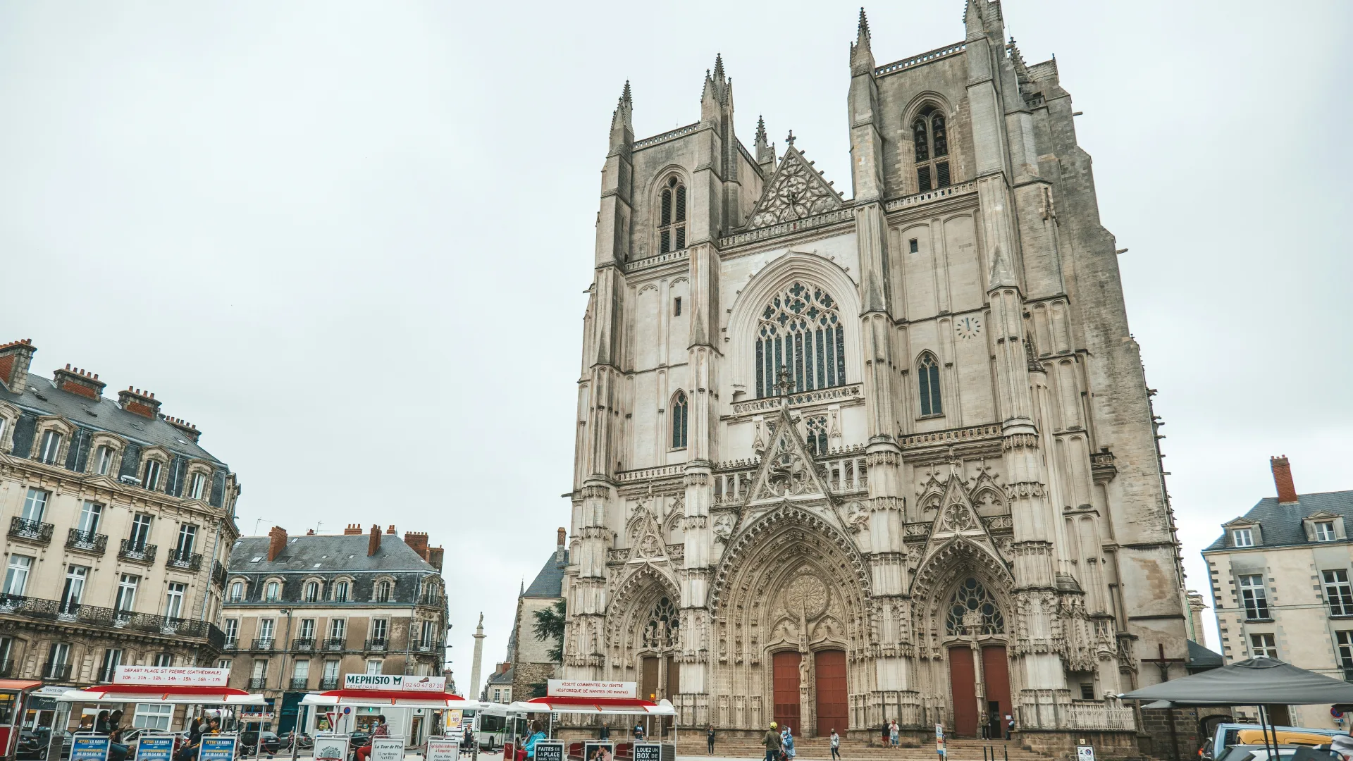 Cathédrale de Nantes, capitale des Pays de la Loire - zone d'intervention THANATOS NETTOYAGE pour le nettoyage après décès