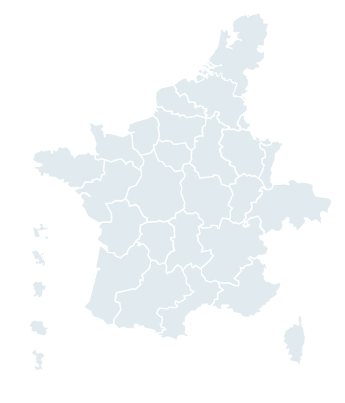 Carte du réseau Orizons en France et Europe