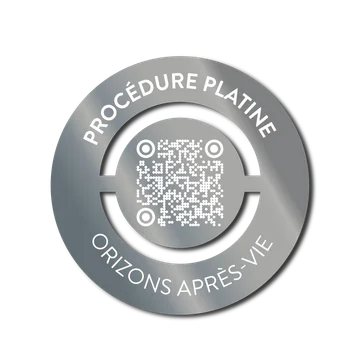 Label Platine - Niveau de prestige entretien funéraire Orizons